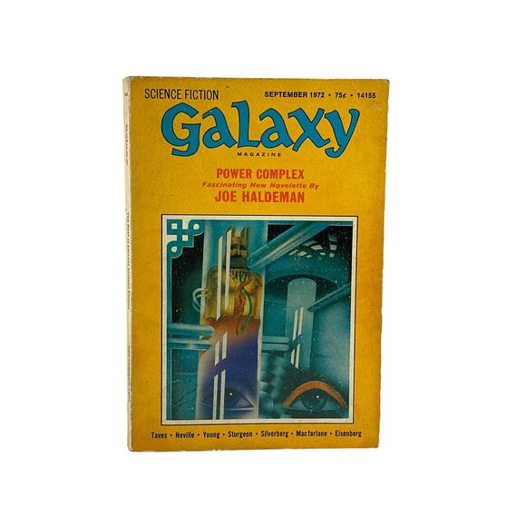 Galaxy "Power Complex" 14155 Science Fiction Magazine VTG Novelette Sept. 1972‎ - Picture 2 of 4